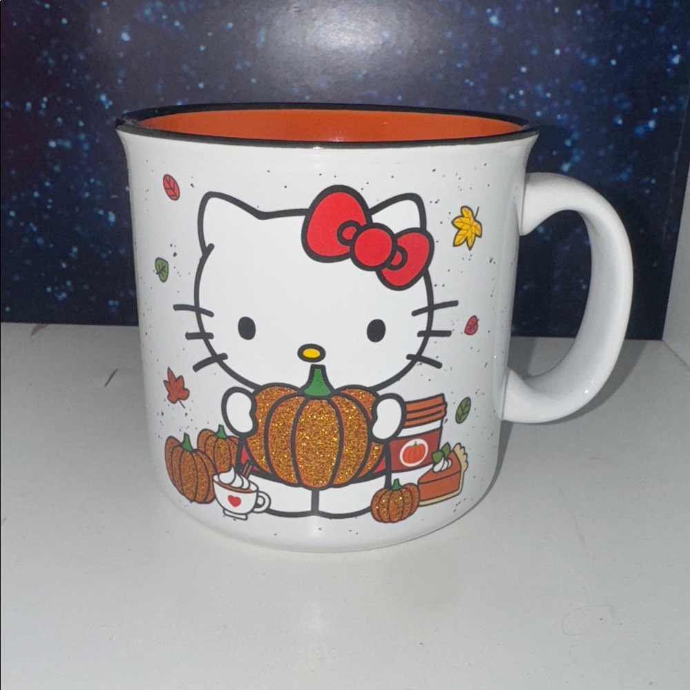 Sanrio Hello Kitty White and Orange Mug
